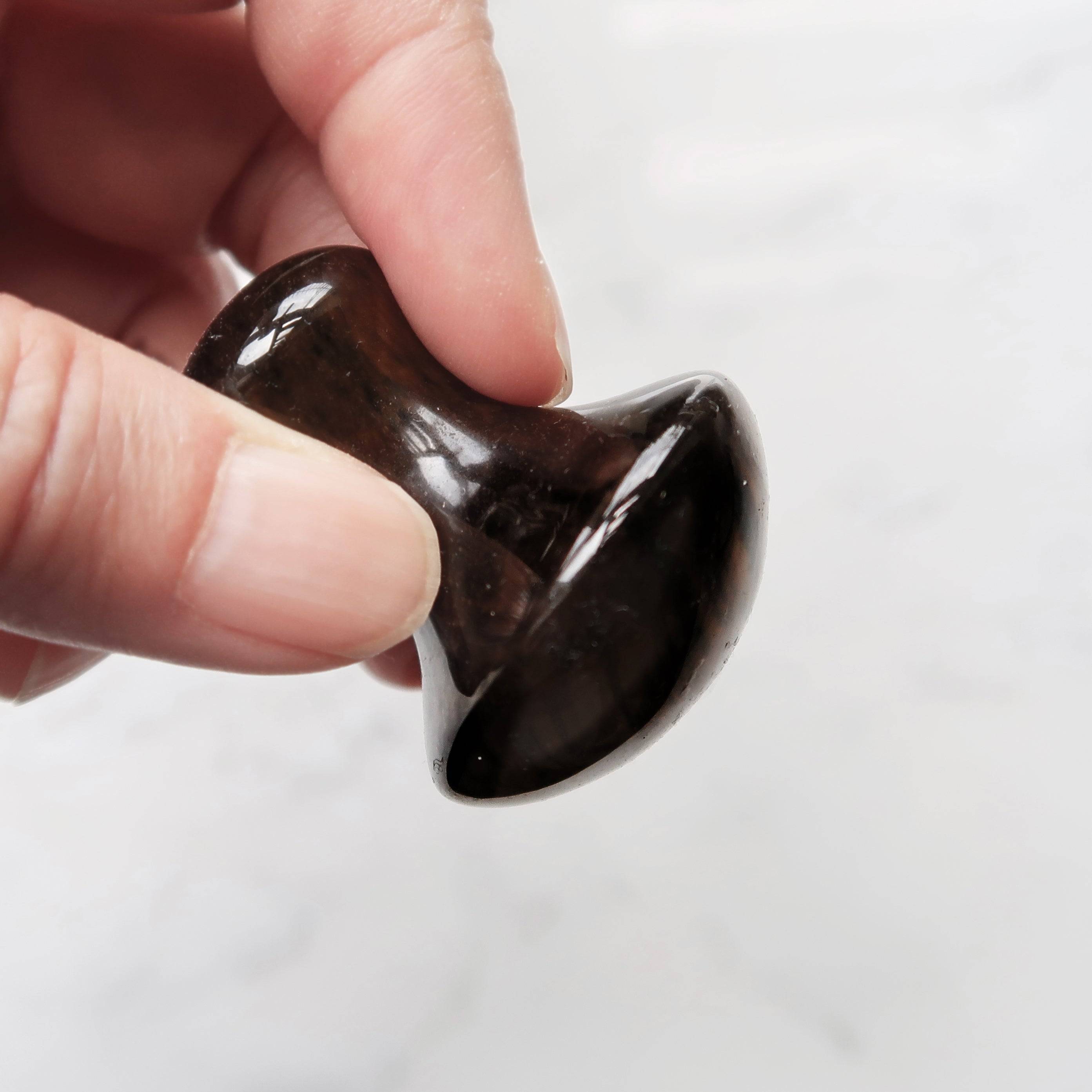 Tiger's Eye Mini Mushroom Massage Disc