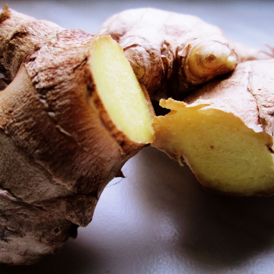 Fresh ginger root for health and beauty skin care