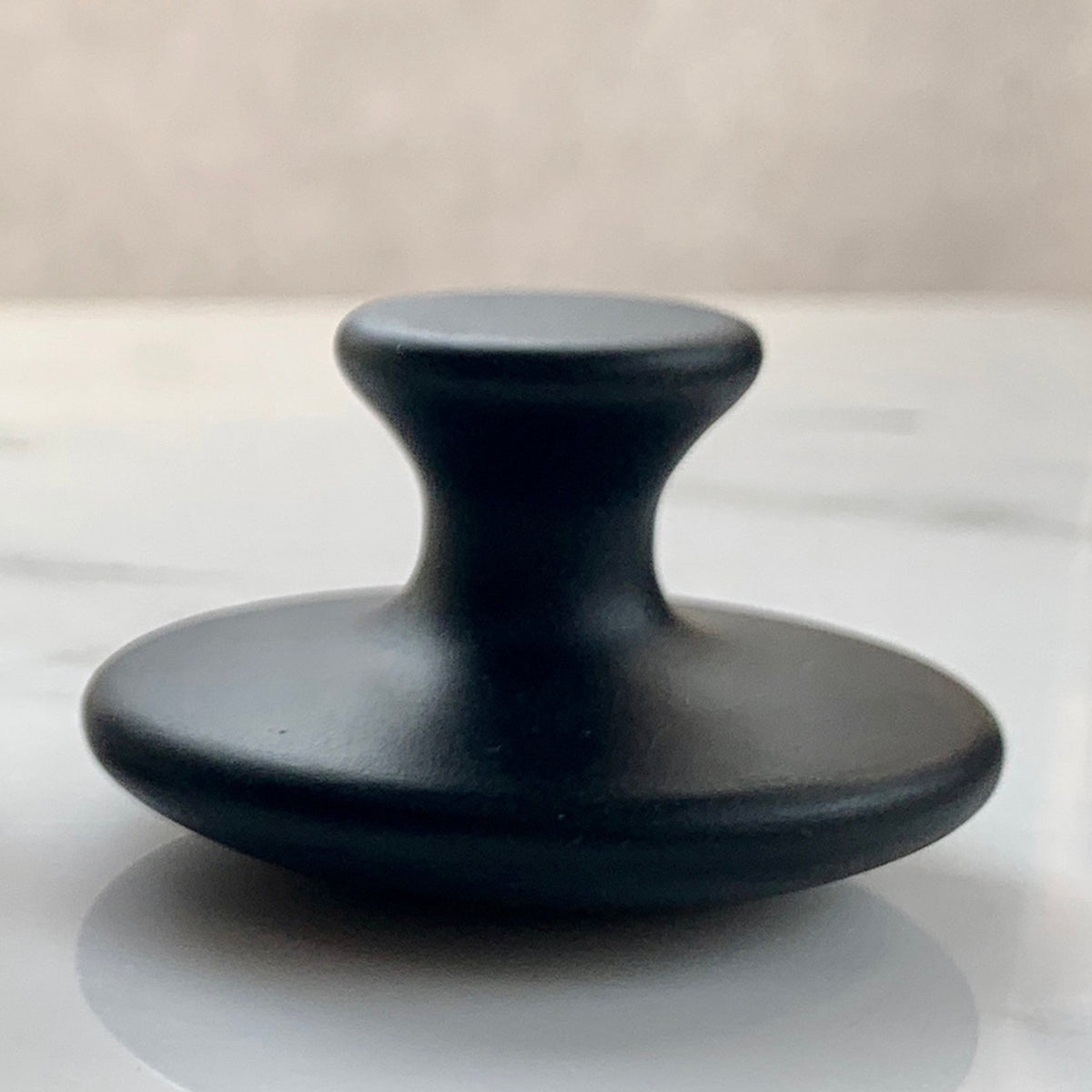 Black Bian Gua Sha Mushroom tool for skin care