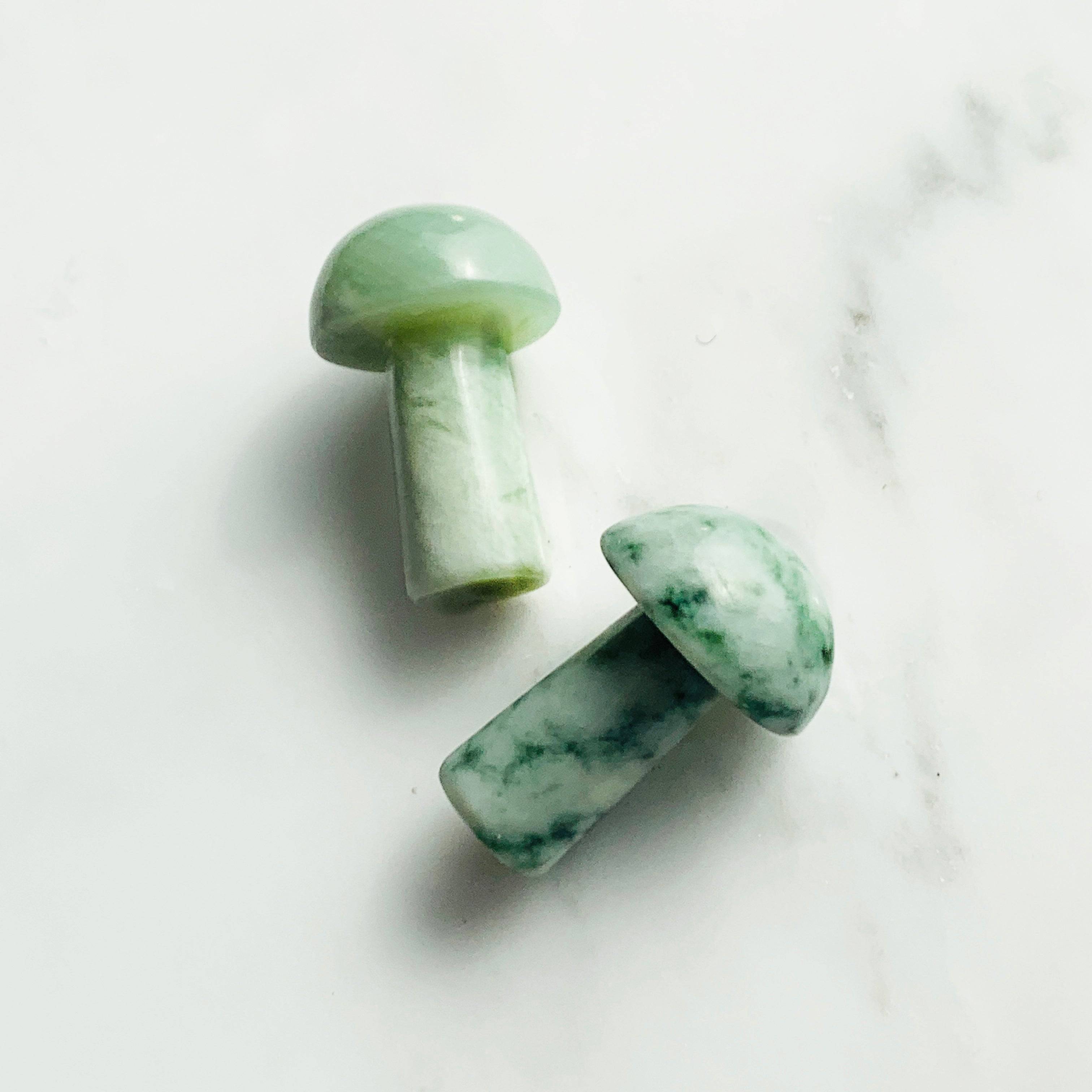 Jade Mini Mushroom Massage Disc for skin care