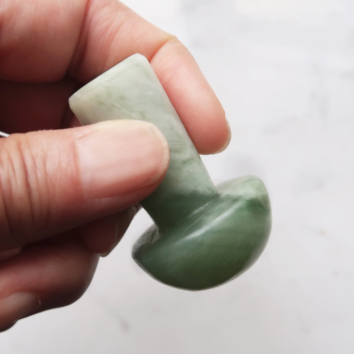 Jade mini mushroom massage disc