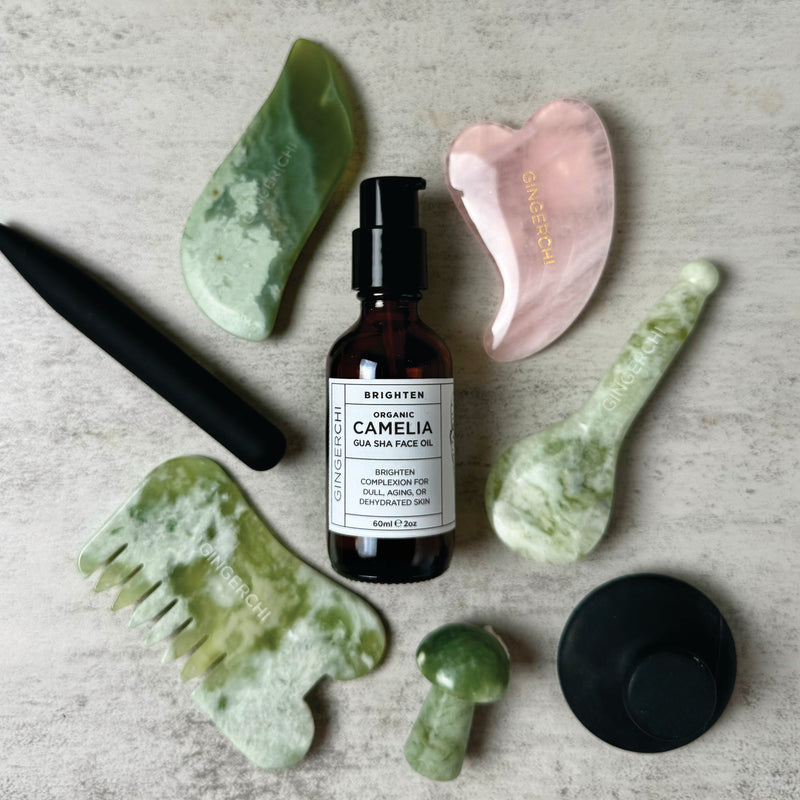 Organic Camellia Gua Sha Oil | Nourishing Facial Oil GingerChi Organic Camellia Gua Sha Oil | Nourishing Facial Oil GingerChi