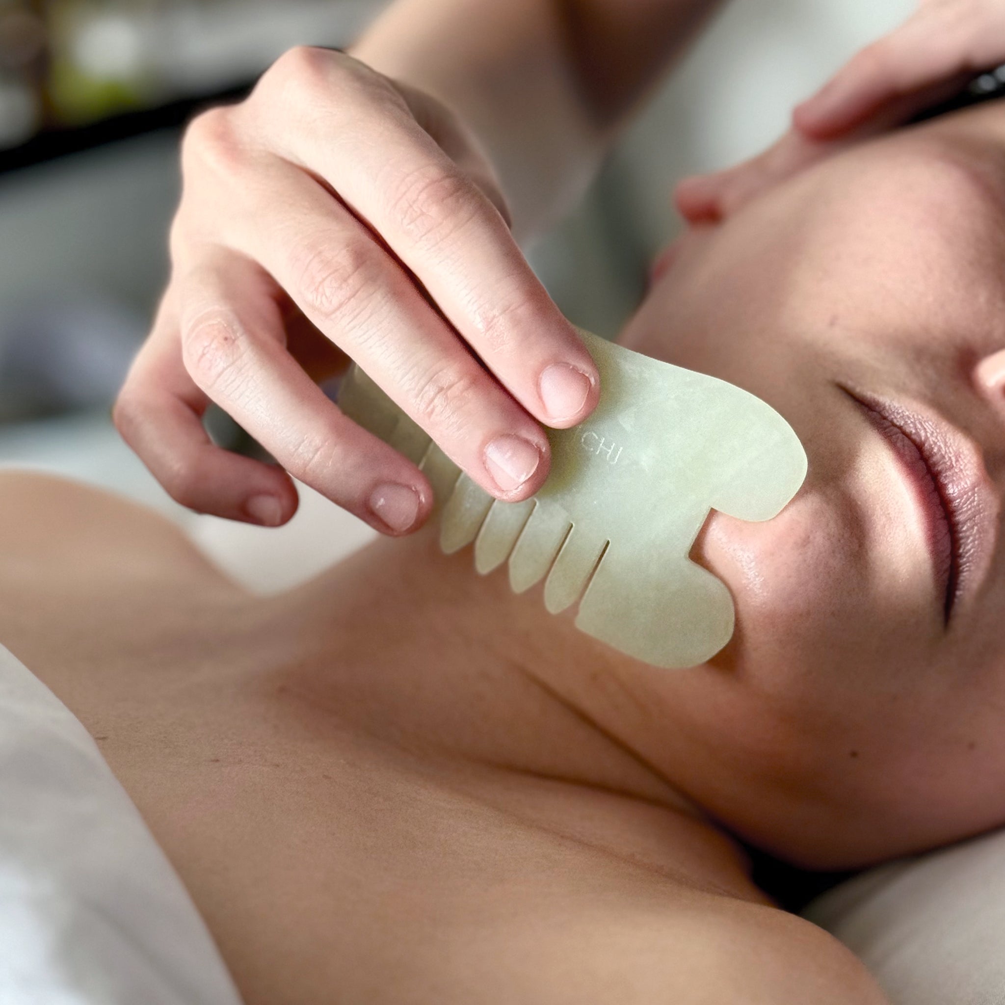 Gua Sha facial massage tool