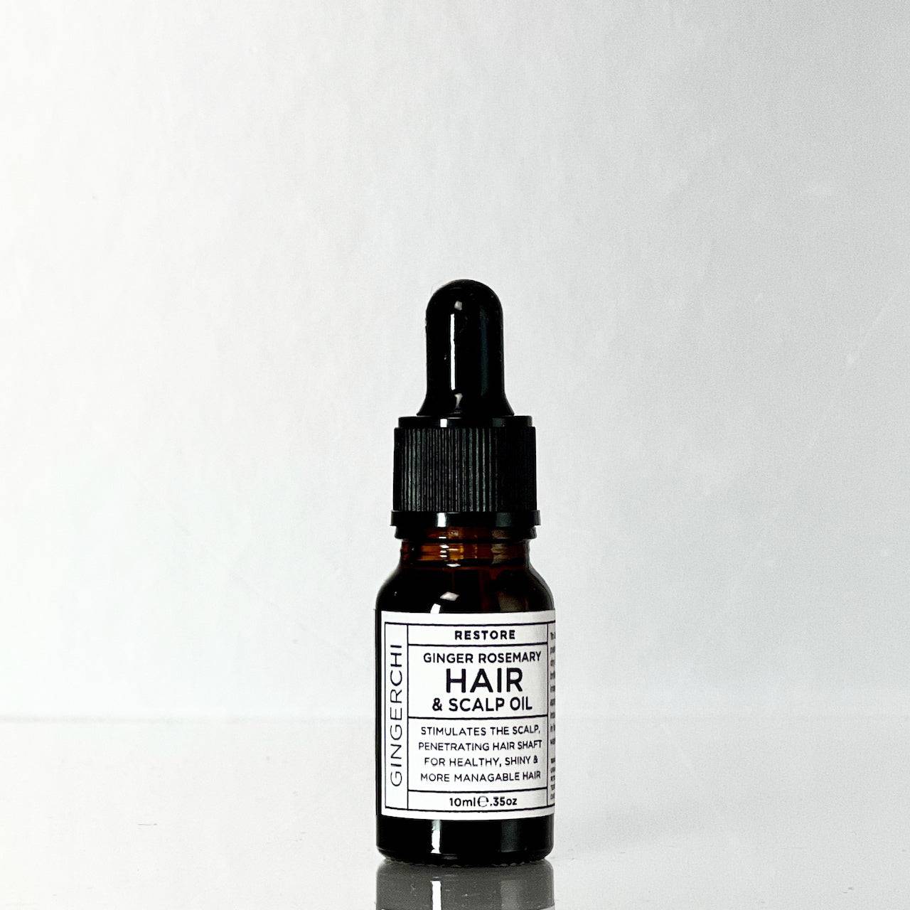 Mini Ginger Rosemary Hair & Scalp Oil 10ml bottle