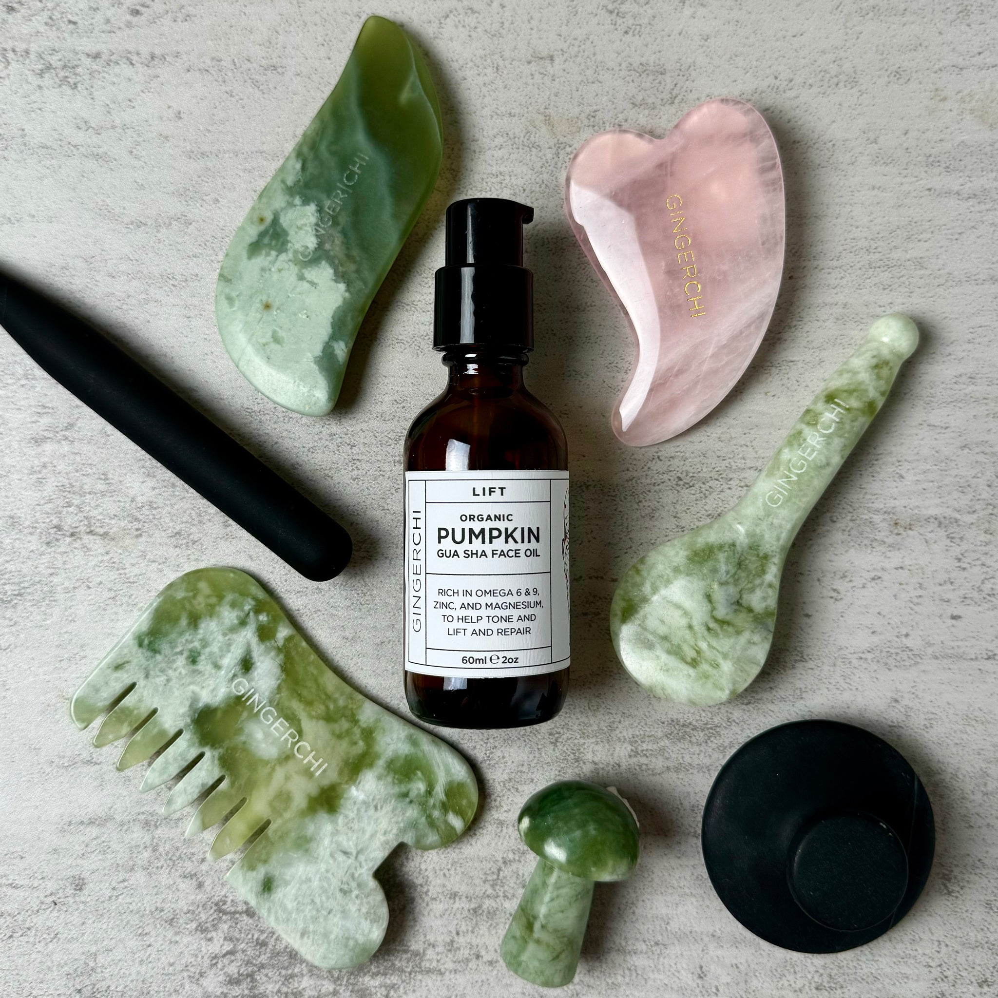Organic Pumpkin Gua Sha Oil | Firming Facial Oil
