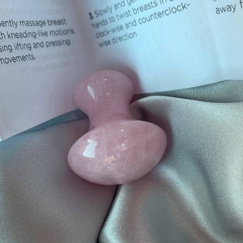 Rose QUARTZ Mushroom Massage Disc