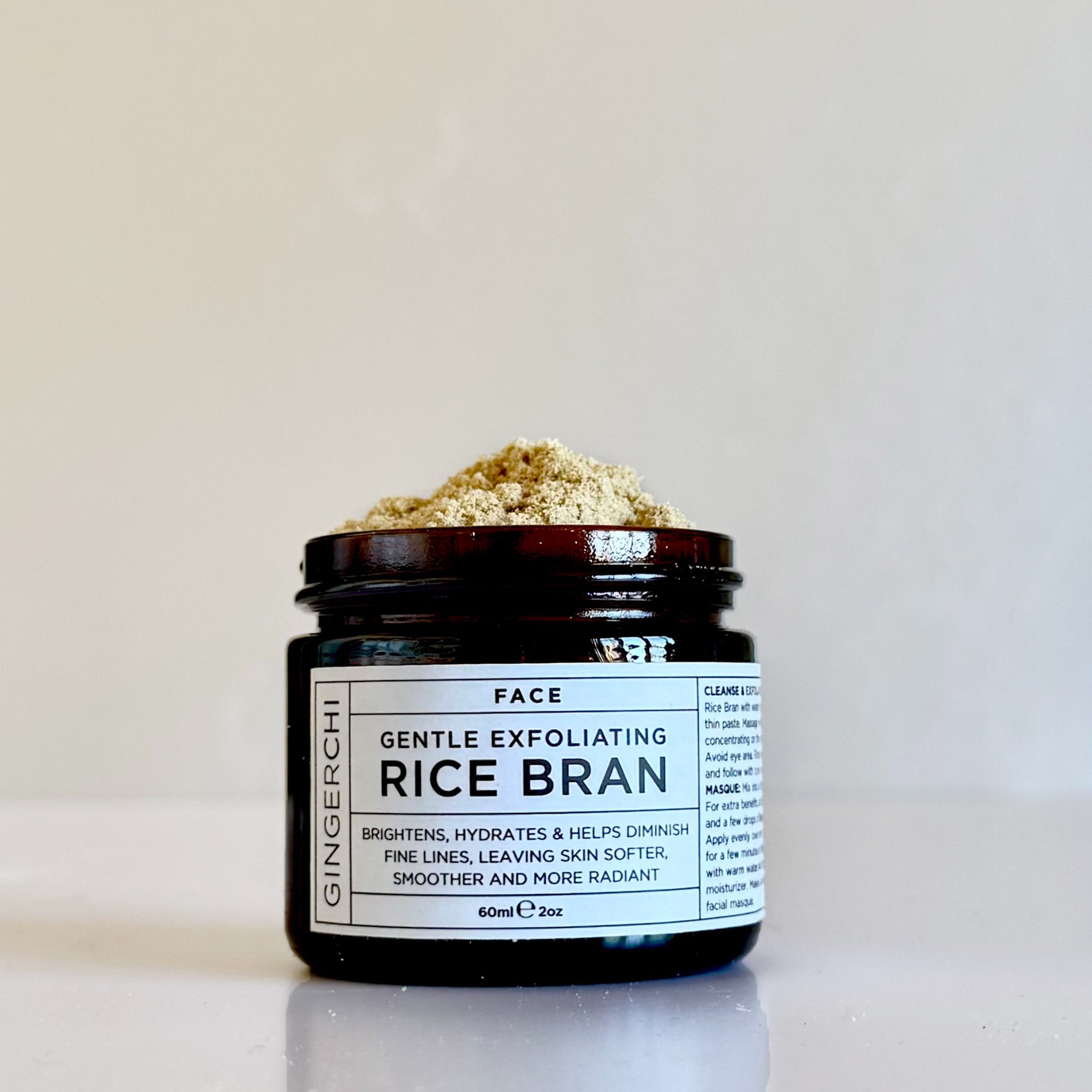 GingerChi Rice Bran brightening exfoliating mask