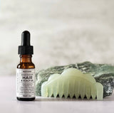 jade comb and hair oil